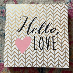 Hobby Lobby HELLO LOVE Sign